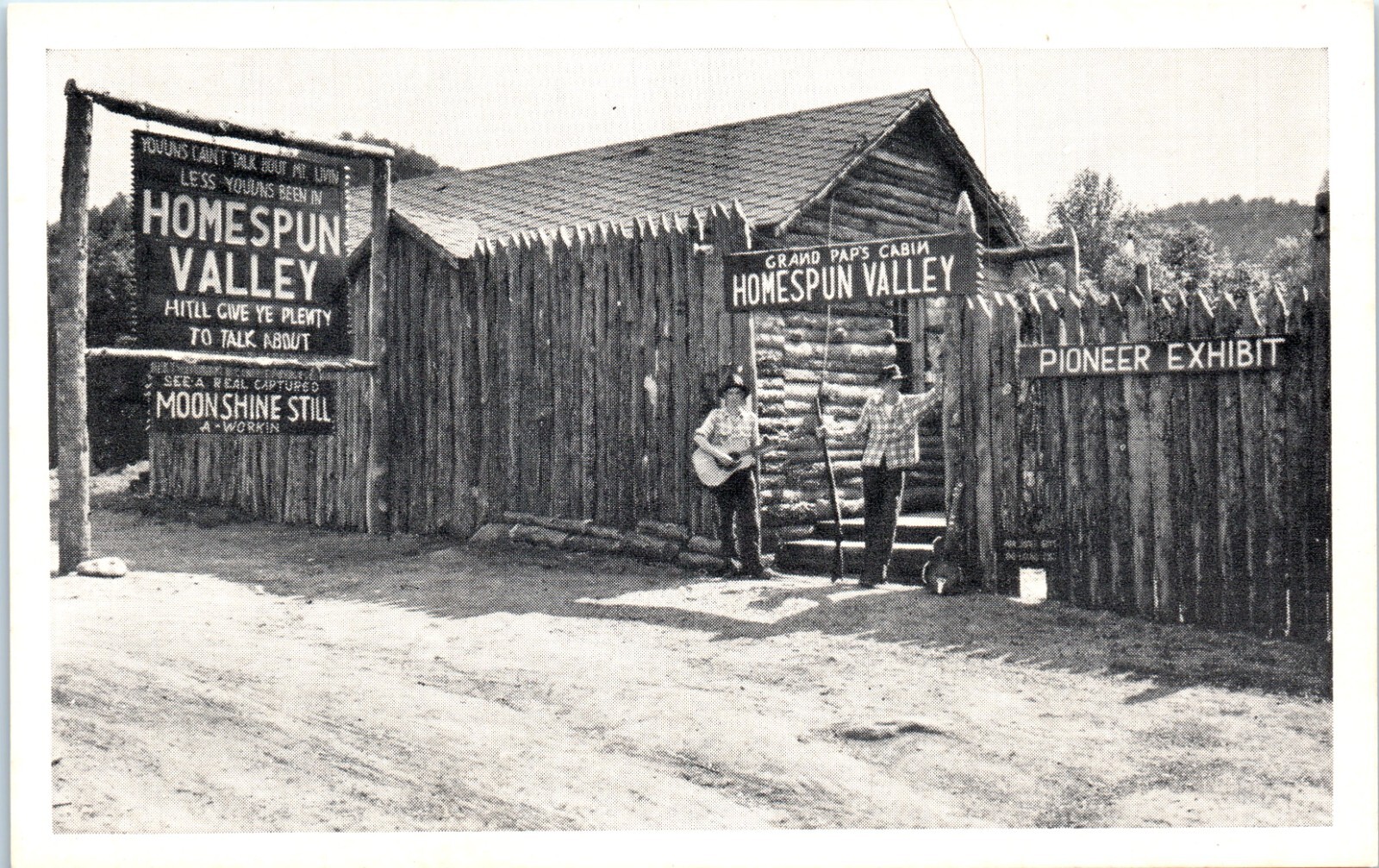 Top 7 Smoky Mountain Photo Spots You’ve Probably Missed 25 Vintage Postcard Homespun Valley Gatlinburg Tennesse pioneer museum