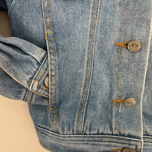 Disney Mickey Mouse Denim Girls Jacket Size M(5/6) - Picture 7 of 9