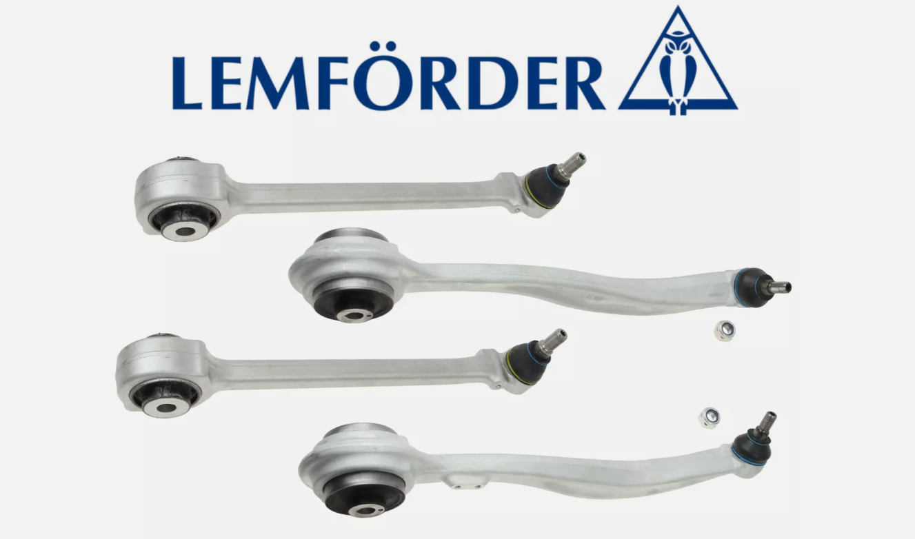 Front Lower Control Arm Lt & Rt 4pcs Lemforder OEM for Mercedes GLK250 GLK350