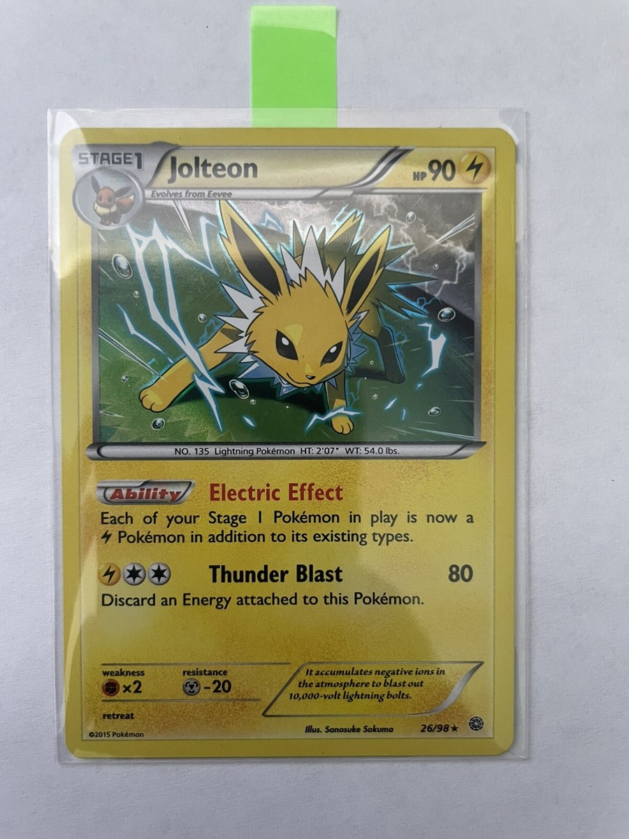 ポケモンカードゲーム Item 26 Jolteon - Pokemon Card - 26/98 - Holo - XY Ancient Origins - EXC