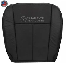 2007 to 2014 Ford Expedition Passenger Bottom Perforated Vinyl Seat Cover Black