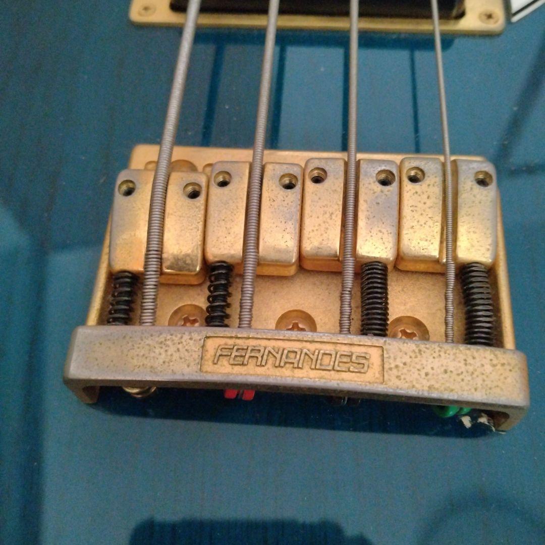 Fernandes Burny ZB-85 Blue Sunburst Electric Bass Guitar