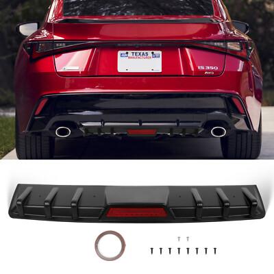 For 2014-2016 Lexus IS250 IS350 IS200T F Sport Rear Bumper Diffuser Lip Body Kit
