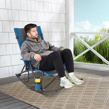 Folding Rocking Camping Chair Portable Outdoo...