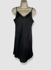 Guess Women's Black Solid V-Neck Sleeveless Slip Dress Size 8