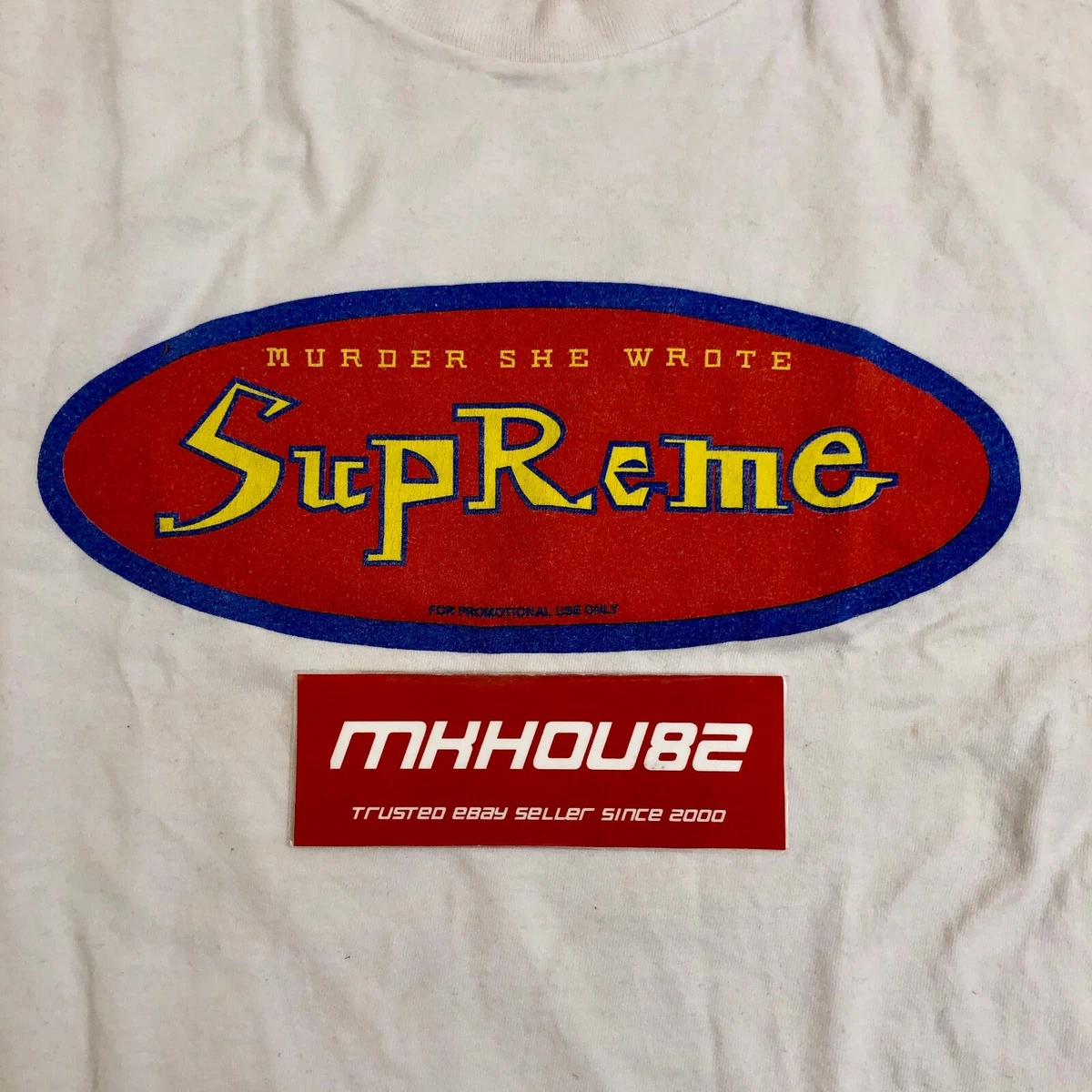 Vintage Supreme Murder She Wrote Tee T-Shirt White Fall Winter 2014 FW14  Size L