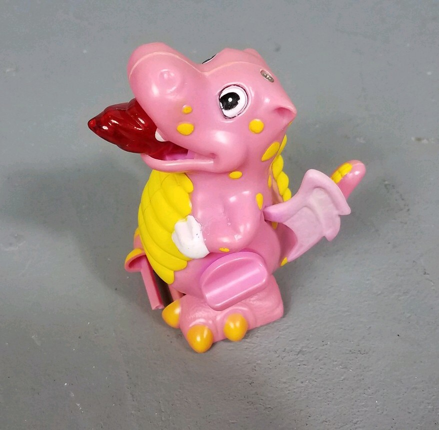 vintage RARE wind-up pink dragon fire breathing by dunham for