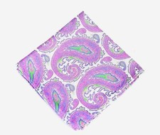 Lord R Colton Masterworks Pocket Square - Loch Ness Purple - 75 Retail New