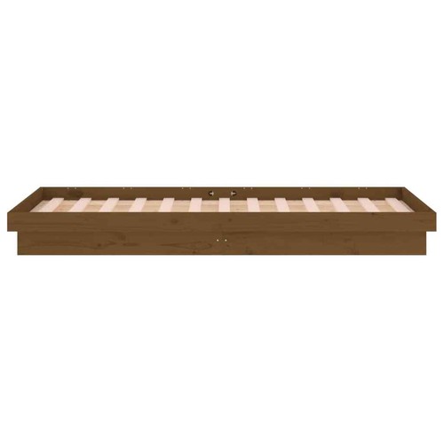 Massivholzbett LEDs Holzbett Bett Bettgestell Lattenrost Schlafzimmerbett - Bild 59 von 62