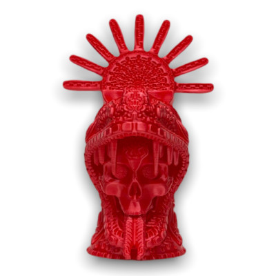 Aztec Skull Sculpture Statue