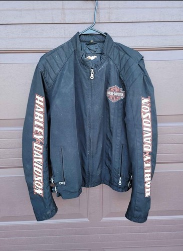 Harley Davidson Jacket Men’s Nylon Bar & Shield Belted Size Medium
