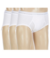 Roundtree  Yorke Low-Rise Briefs 3-Pack White 52 Big Man