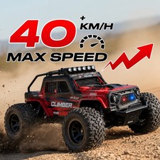 4WD High-Speed RC Truck with Remote Control - 40KM/H Off-Road Motor Car, All-Ter