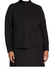 Walter Hagen Women's Clubhouse Full Zip Golf Jacket Medium Pure Black MSRP 78