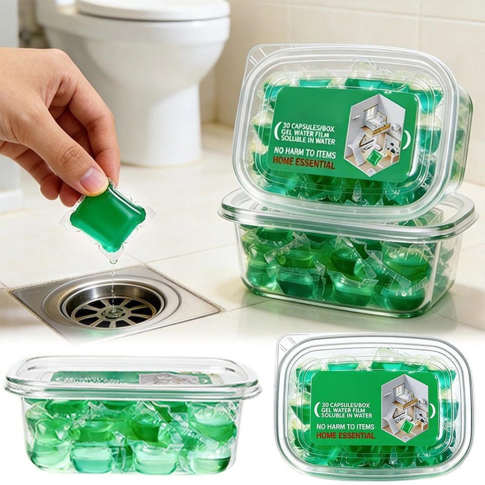 Product photo 2 of 6 — Bio-Enzyme Drain Deodorizer Capsules, Drain Odor Eliminator Pods