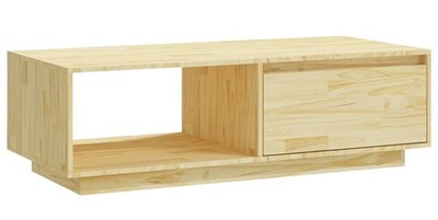 Vidaxl 809882 Wooden Coffee Table 110 x 50 x 33.5cm Solid Pine