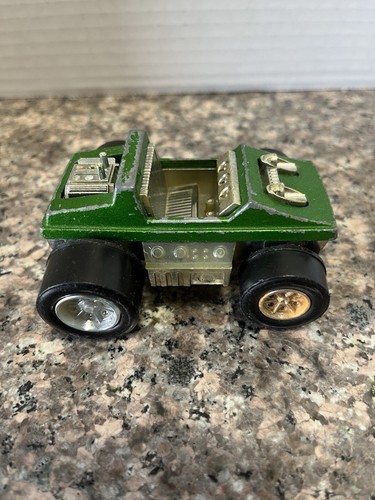 Vintage Tootsietoy Mud Cat ATV Vehicle Metal Green 66256 Made In USA Toy Vehicle - Picture 2 of 8
