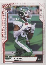 2020 Upper Deck CFL Red 134/165 Kyran Moore #167 7l6