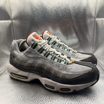 Size 9.5 Nike Air Max 95 Prep School Gray/Green/Gold Mens Shoes DM0011-002