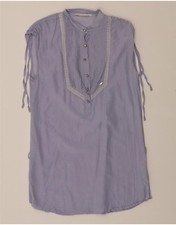 GAUDI Womens Sleeveless Shift Dress IT 40 Small Purple EO03