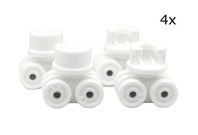 4x Gleiter Rollen passend IKEA VIDGA Gardinenschiene Ersatzteil