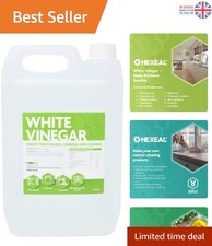 Versatile 5L Food Grade White Vinegar for Cleaning, Cooking & Pickling 2.00 per litre