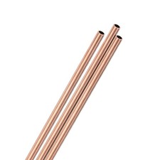 F&uuml;r 3er-Set Kupferrohr, 6mm Au&szlig;endurchmesser 0,5mm Wand 300mm L&auml;nge
