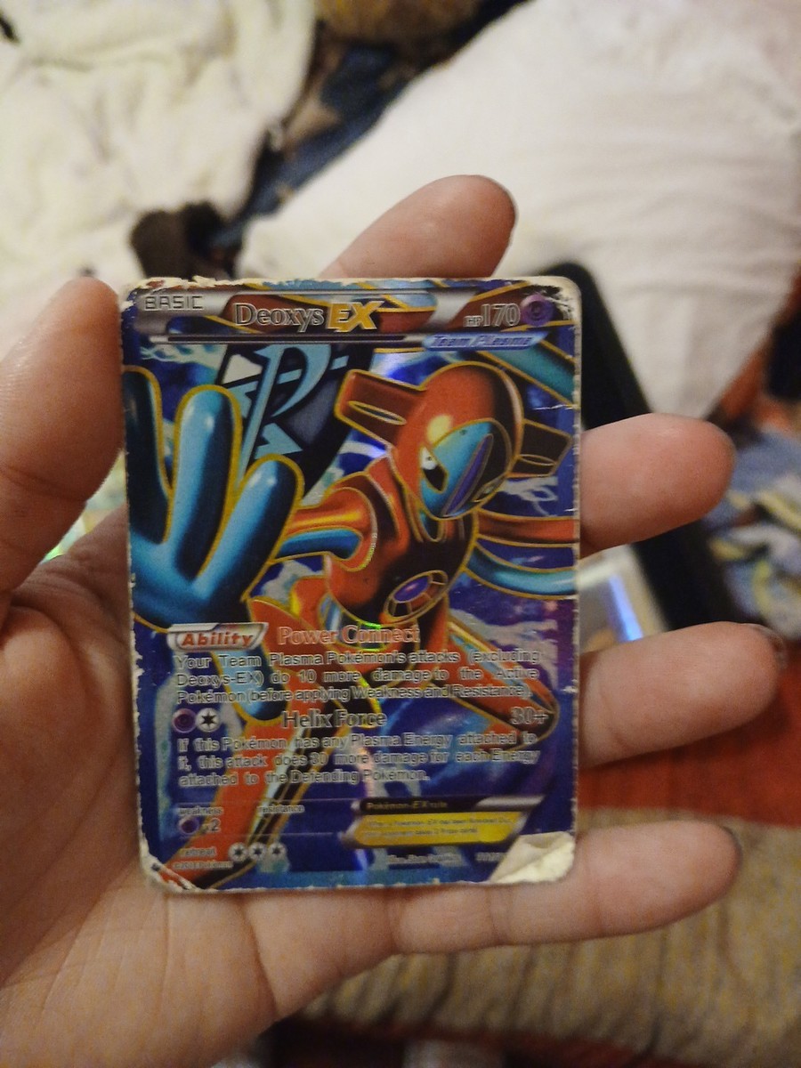 Deoxys EX Pokemon TCG Card Team Plasma Freeze 111/116 FULL ART NM
