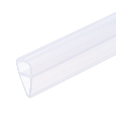 U-Type Seal Strip 59.06'' for 1/4'' Glass Silicone Frameless Shower Door Bottom