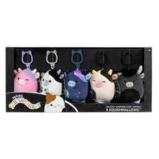 Squishmallows Cow Clip-On Set 5 pcs Brand New in Box  Sealed 