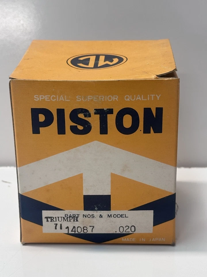 Par de pistones Triumph Bonneville 650cc T110 MC NOS 20 sobre 14087 .020 Foto 2 de 4