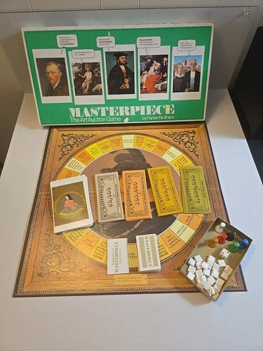 Masterpiece Art Auction Vintage Board Game Parker Brothers 1976