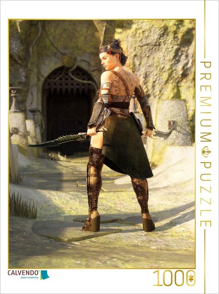 Calvendo Puzzle Warrior Princess | 1000 Pieces, Finished Size 25.2 × 18.9 In (64-image