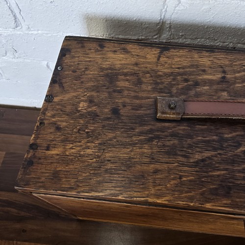 Vintage 2 Draw Wooden Engineers Tool Box Collectors Cabinet & Key - Picture 5 of 16