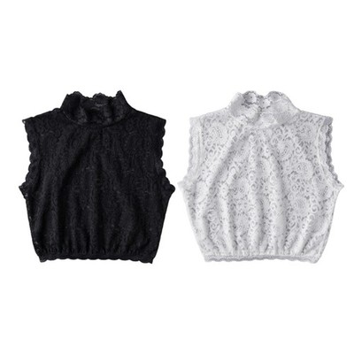 False Collar with Hollowed-Out Embroidery Women in WInter Sweater Accessories