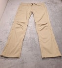 PrAna Pants Womens 10 R Khaki Halle Straight Roll Up Nylon Hiking Outdoor Casual