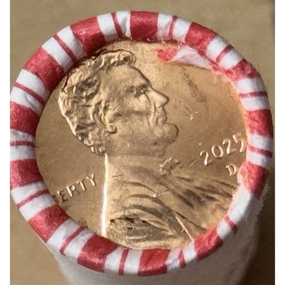2025 D Lincoln Cent Penny Full Box 50 Rolls BU UNC - Image 2 of 2