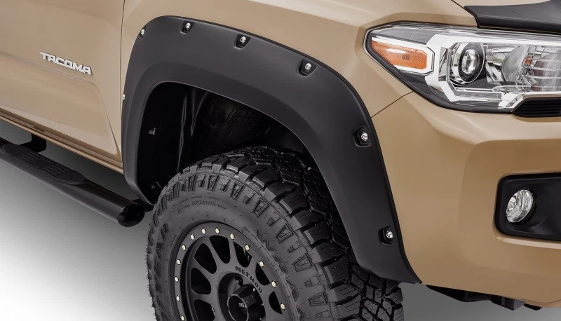 Расширители в карманном стиле Bushwacker для Toyota Tacoma 16–18 годов выпуска 4 шт. — черные - Изображение 2 из 4