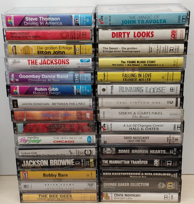 30x Rock Pop *Auswahl* MC Musikkassette Tape u.a. Abba, Beatles (02)