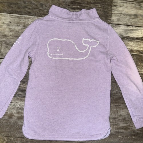 Vineyard Vines Purple White Whale Logo Pullover Size 7-8 - Picture 10 of 11