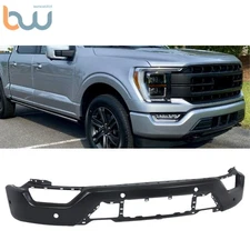 Front Bumper Face Bar With 6 Sensor Holes Black For Ford F150 2021 22 2023