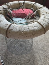 Vintage Collapsible Wire Fish Basket  Kayak  ...