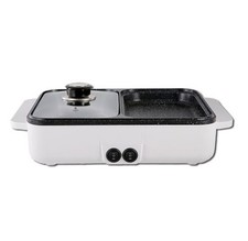 Mini Hot Pot Barbecue All-In-One Pot-White-220V European Standard FI