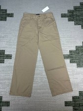 Polo Ralph Lauren The Philip Classic Pants Boys 14 Beige Cotton Flat Front NEW