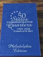50 States Commemorative Quarters 1999-2008 Complete Set Philadelphia Edition