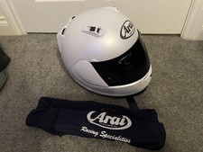 Arai Rebel frost white Helmet Size Large ( 59cm) tint visor , Motorcycle Helmet