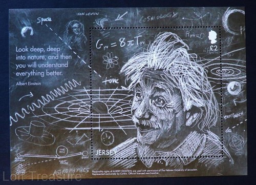 Jersey Stamps: "Einstein's Theory" MNH £2.00 Miniature Sheet 2016 - Picture 1 of 1