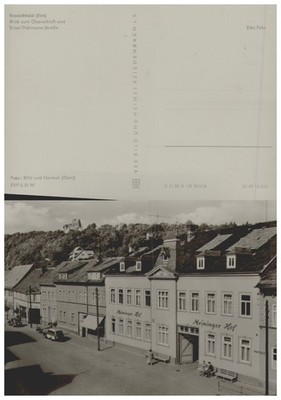 Ansichtskarte KRANICHFELD Ilm Oberschloß Strasse Echtfoto AK  Sammler selten
