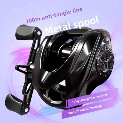 Langstrecken Casting Baitcastrolle mit 10kg Bremse und Metalllager Setup