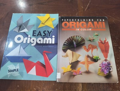 2 easy origami books- colorful origami